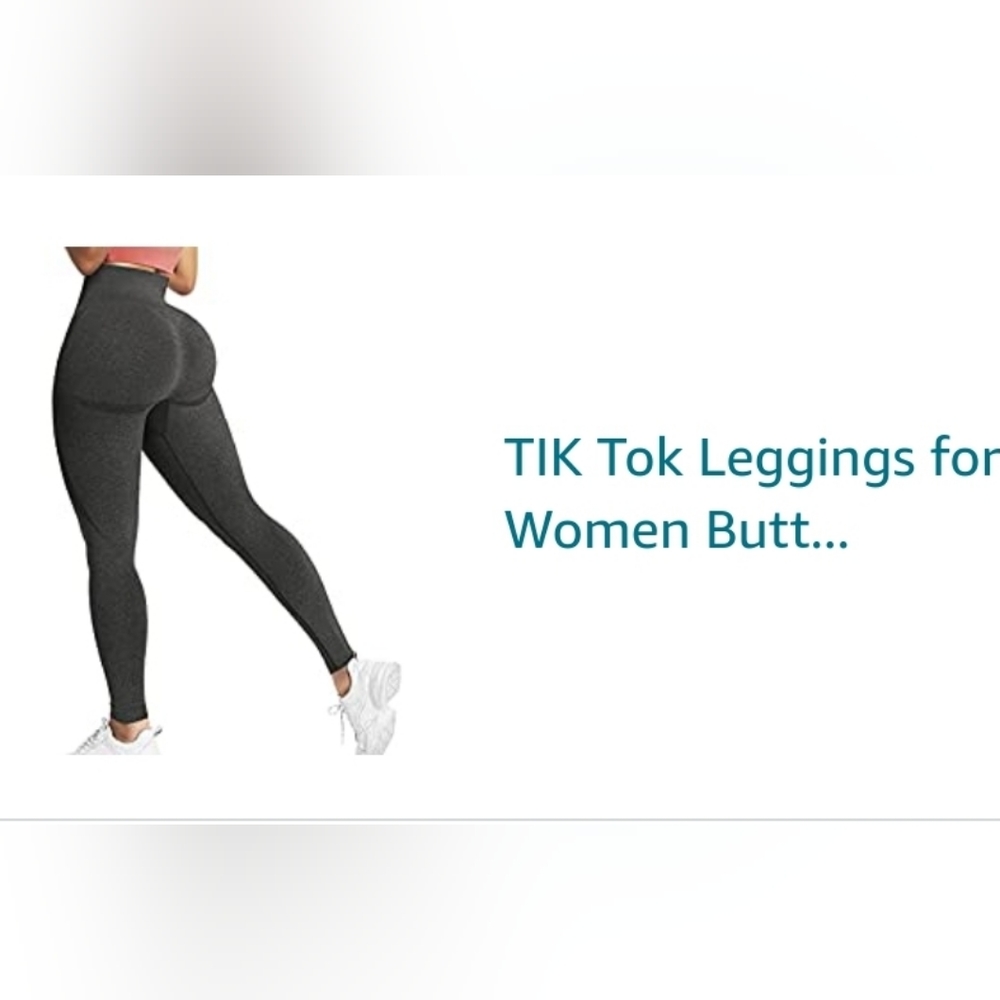 Women High Waisted Seamless Butt Lifting Yoga Pants Size Small(0-2) Grey